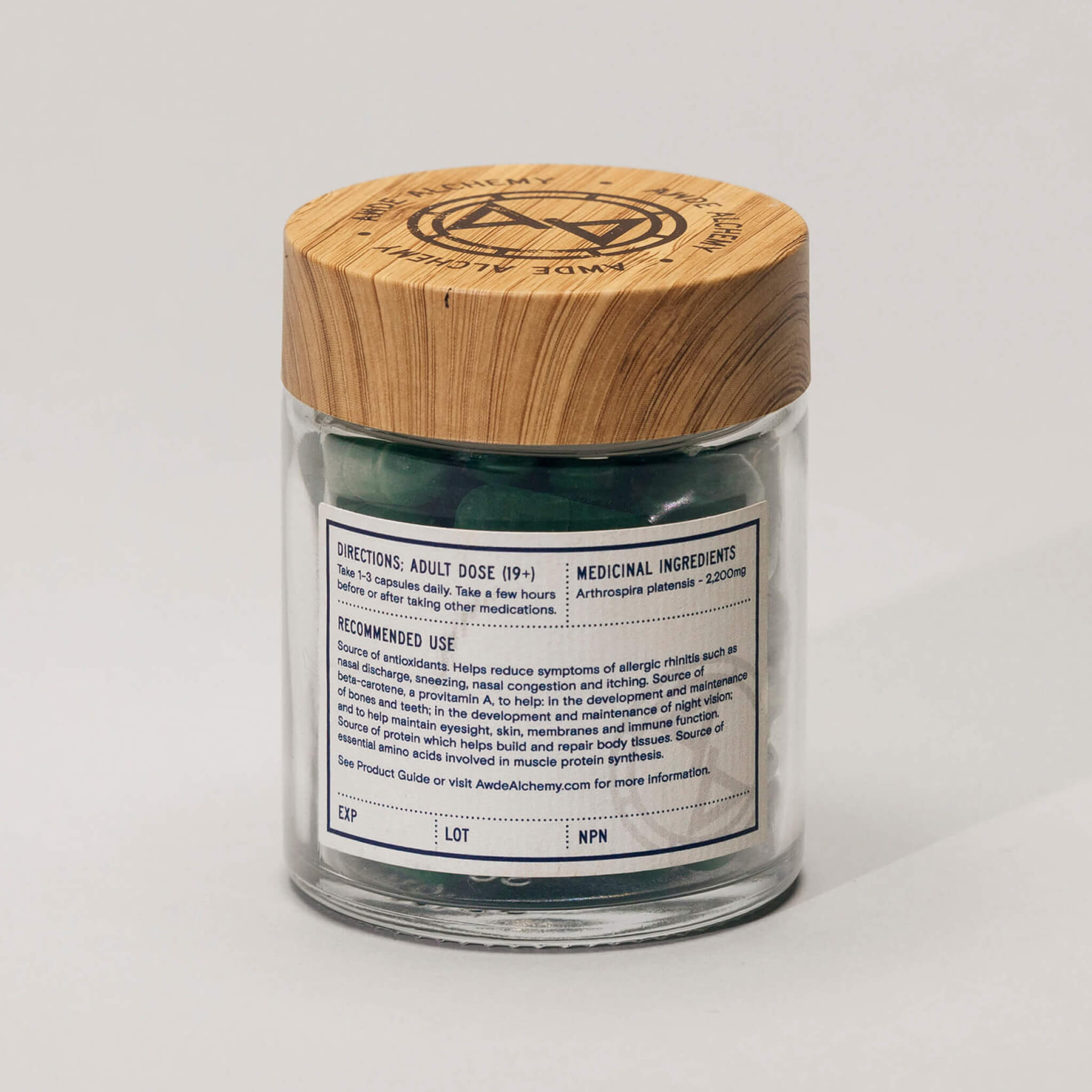 Awde Spirulina / 2200mg / 30 Day Supply - Nutraceutical No. 62 – Awde Alchemy
